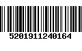 Código de Barras 5201911240164