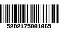 Código de Barras 5202175001065