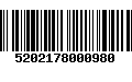 Código de Barras 5202178000980