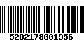 Código de Barras 5202178001956