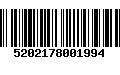 Código de Barras 5202178001994