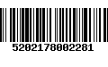 Código de Barras 5202178002281