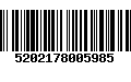 Código de Barras 5202178005985