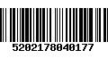 Código de Barras 5202178040177