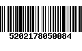 Código de Barras 5202178050084