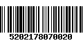 Código de Barras 5202178070020