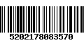 Código de Barras 5202178083570