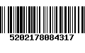 Código de Barras 5202178084317