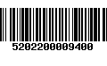 Código de Barras 5202200009400