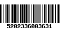 Código de Barras 5202336003631