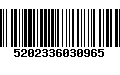 Código de Barras 5202336030965