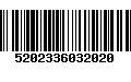 Código de Barras 5202336032020