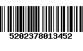 Código de Barras 5202378013452