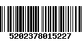 Código de Barras 5202378015227