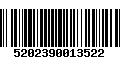 Código de Barras 5202390013522