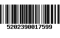 Código de Barras 5202390017599