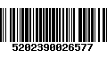 Código de Barras 5202390026577