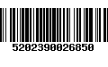 Código de Barras 5202390026850