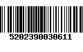 Código de Barras 5202390030611