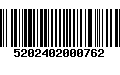 Código de Barras 5202402000762