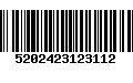 Código de Barras 5202423123112