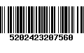 Código de Barras 5202423207560