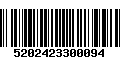 Código de Barras 5202423300094