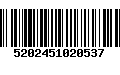 Código de Barras 5202451020537