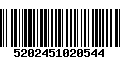 Código de Barras 5202451020544