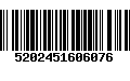 Código de Barras 5202451606076