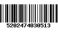 Código de Barras 5202474030513