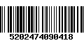 Código de Barras 5202474090418