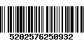 Código de Barras 5202576250932