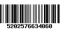 Código de Barras 5202576634060