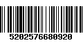 Código de Barras 5202576680920