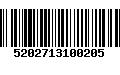 Código de Barras 5202713100205