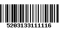 Código de Barras 5203133111116