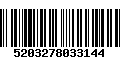 Código de Barras 5203278033144