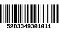 Código de Barras 5203349301011