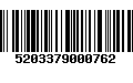 Código de Barras 5203379000762