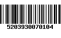 Código de Barras 5203930070104