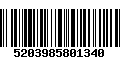 Código de Barras 5203985801340