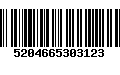 Código de Barras 5204665303123