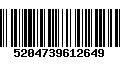 Código de Barras 5204739612649