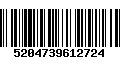 Código de Barras 5204739612724
