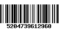 Código de Barras 5204739612960