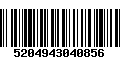 Código de Barras 5204943040856