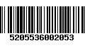 Código de Barras 5205536002053