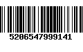 Código de Barras 5206547999141