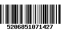 Código de Barras 5206851071427